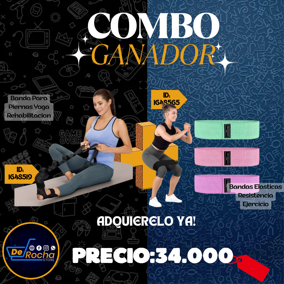 combo banda pierna+bandas resisten